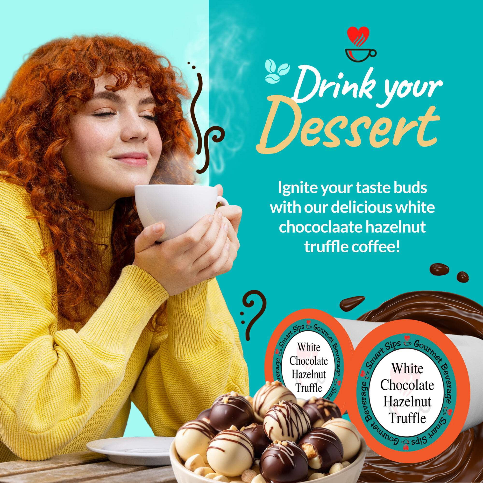 Cappuccino Variety Pack, Keurig K-cup Compatible, French Vanilla, Cinnamon, Hazelnut, Almond Cookie