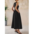 thumbnail image 2 of Vestido Maxi sin Mangas Patchwork Negro XL PRETTYGARDEN, 2 of 8