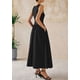 thumbnail image 2 of Vestido Maxi sin Mangas Patchwork Negro XL PRETTYGARDEN, 2 of 8