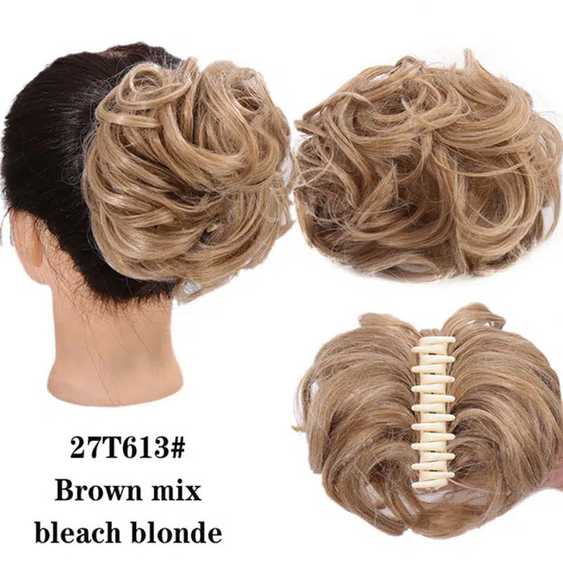 Hair Buns Messy Bun Hair Piece Tousled Updo Hairpiece Curly Scrunchies Clip  In Claw Hair Bun Synthetic Chignon Claw Clip With Hair Attached For Women  Hair Scrunchies For Women 