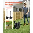 thumbnail image 5 of KFFKFF Rolling Lawn Core Aerator, 16.6-inch Roller with Anti-Clog Tines, Durable and Rust-Resistant Manual Tool for Loosening Compact Garden Soil and Enhancing Grass Growth, 5 of 9