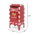 thumbnail image 3 of GDF Studio Red Iron Christmas Mailbox, Indoor Christmas Holiday Decoration, 3 of 5