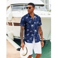 thumbnail image 5 of COOFANDY Summer Beach Shirts for Men Floral Button Down Shirt Hawaiian Shirt for Men Short Sleeve, 5 of 6
