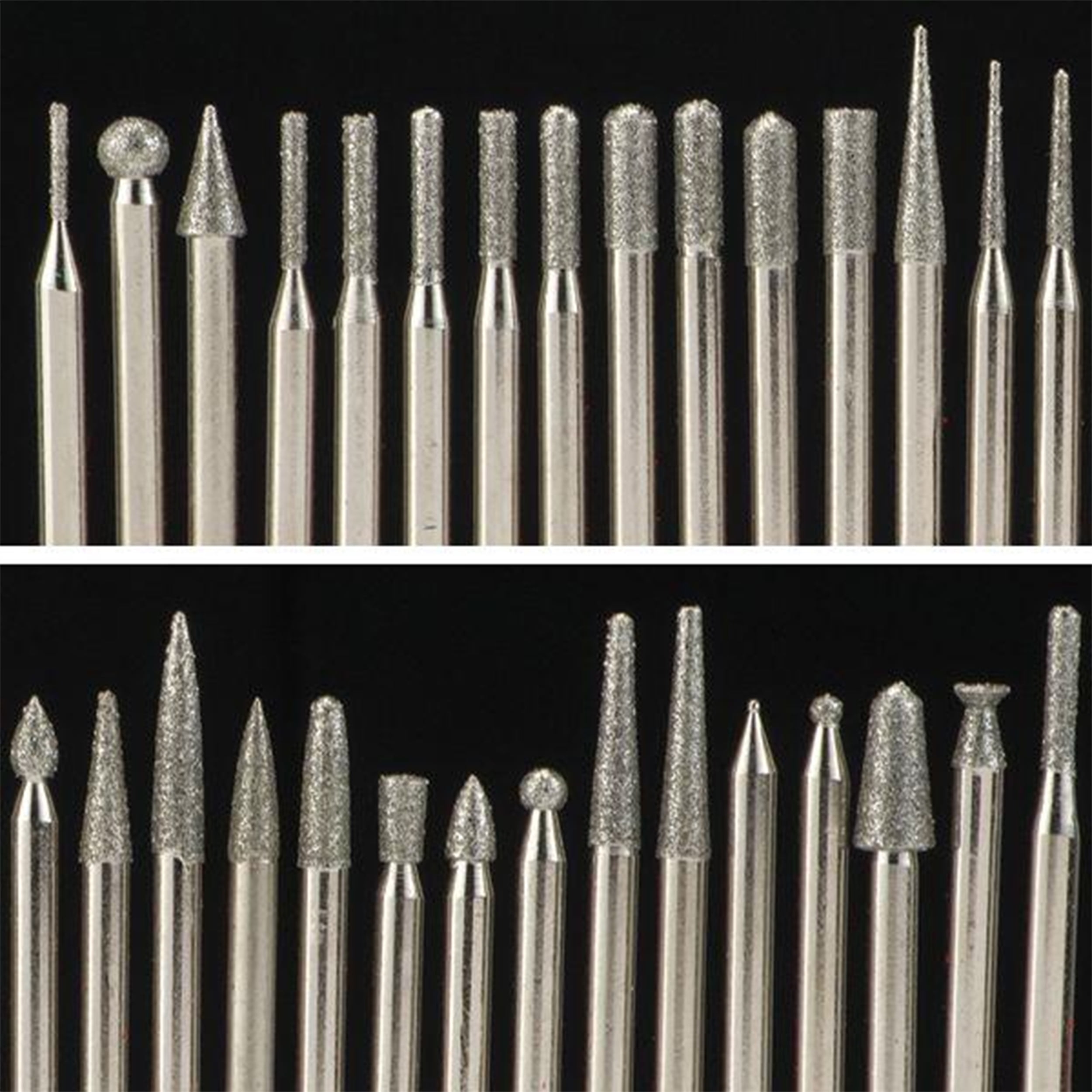Diamond Tip Carving Burr Set 120 Piece