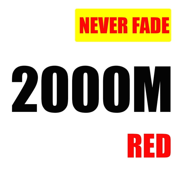 NEVER FADE" Fil de Pêche Tressé Multifilame Noir Rouge 8 Brins 100M 300M 500M 1000M 2000M