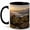 Black, variant on Alpine Tree Planting Coffee Mug, Mountain Reforestation Nature Design, 11 oz Ceramic Cup