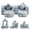 Gray, variant on Baxluxe Glow in the Dark Kids Couch Cover Only (No Foam Included), Soft Toddler Sofa Replacement Slipcover for Playroom, Bedroom, Nursery, Pink