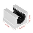 thumbnail image 1 of Bloc Linéaire, Roulement SBR20UU, Pièces CNC Alliage d'Aluminium Pratique pour la Gravure Machine Imprimante 3D, 1 of 8