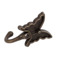 thumbnail image 2 of Perchero de pared en forma de mariposa para ropa, sombreros y baño, tono bronce, 2 of 3