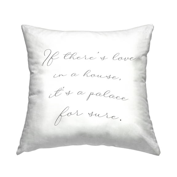 Stupell Industries Minimal Family Phrase Square Decorative Printed Throw Pillow, 18 x 18
