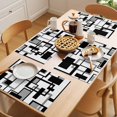 thumbnail image 5 of Placemat Set of 6 Modern Placemats for Dining Table Black and Whit Lines Washable Table Mats for Kitchen and Party Decor Indoor & Outdoor Use, 5 of 8