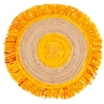 thumbnail image 2 of SAFAVIEH Cape Cod Susan Striped Area Rug, Gold/Natural, 3' x 3' Round, 2 of 7