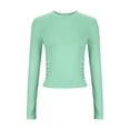 thumbnail image 6 of yillto Womens Long Sleeve Tight Shirts Basic Crew Neck Workout Tees Clothes Going out Fashion Undershirts, 6 of 7