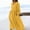 Yellow, variant on XiYing Women's Dress, Women's Casual V-Neck Rope Dress, Flattering Flowy Midi Length for Beach Vacations, Festivals & Daily Wear, Knee-Length Hem with Pockets, Size S-Xxl,