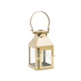 thumbnail image 1 of Weddingstar Small Square Decorative Metal Hanging Lantern - Gold - Set of 3, 1 of 3