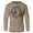 Khaki, variant on GYMISH Put Me Down Now Lightweight Long Sleeve Hooded T-Shirt for Men – Funny Gym Hoodie, Khaki, Small