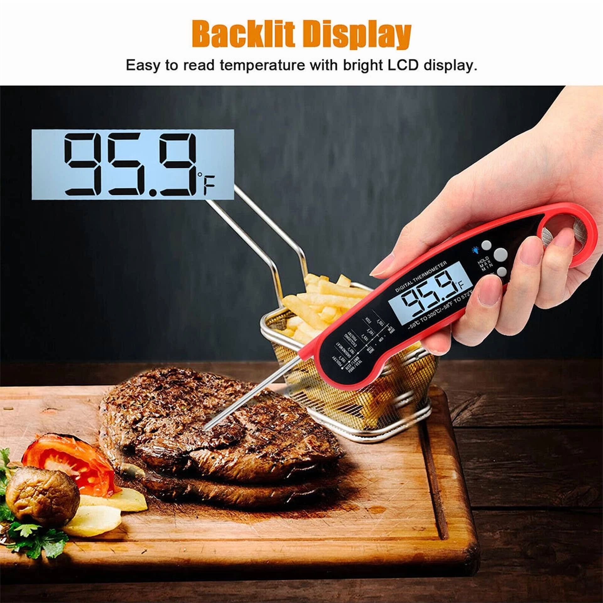 Meat Food Thermometer Digital Fast Instant Read For Cooking Bbq Grill Kitchen