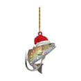 thumbnail image 2 of CoreLiving Fishing Gifts for Men, Dad, Husband - Bass Fishing Ornament with Nautical Theme, Rustic Christmas Tree Decor for Fishermen & Sea Lovers, 2 of 5