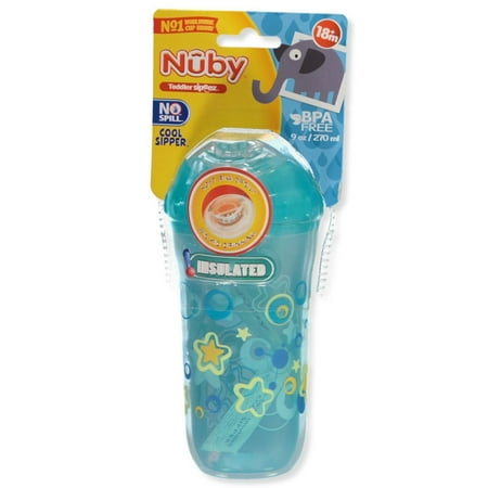 Nuby Baby Cool Sipper Insulated Toddler Cup - teal, one size