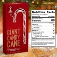 thumbnail image 2 of Giant Candy Cane Sticks 2 Pack Gift box - 10 Inch Individually Wrapped Dye-Free Christmas Candy Peppermint Flavor For Stocking Fillers, Holiday Party Favor, Gift Decorations, 2 of 5