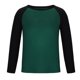thumbnail image 4 of Blusas y camisas de manga larga con cuello redondo para hombre, informales, lisas, empalmadas, de manga larga, de alta elasticidad, que mantienen el calor, camisetas y pantalones de poliéster para hom, 4 of 8