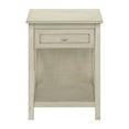 thumbnail image 5 of AENKYO Bedside Table with Drawer, Farmhouse End Table with Storage & Bottom Shelf for Living Room, Bedroom, Antique Gray, 5 of 6