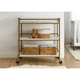 thumbnail image 2 of Delta Children Jade Changing Table/Cart, White Melamine/Bronze, 2 of 13