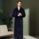 thumbnail image 1 of Camisón de franela de gran tamaño para parejas de otoño e invierno, bata de baño extendida gruesa con costuras de terciopelo Bei Bei para hombres y mujeres, bata de baño, 1 of 6