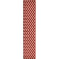thumbnail image 1 of Unique Loom 3128591 2 ft. 7 in. x 13 ft. Philadelphia Trellis Runner Rug, Red, 1 of 2
