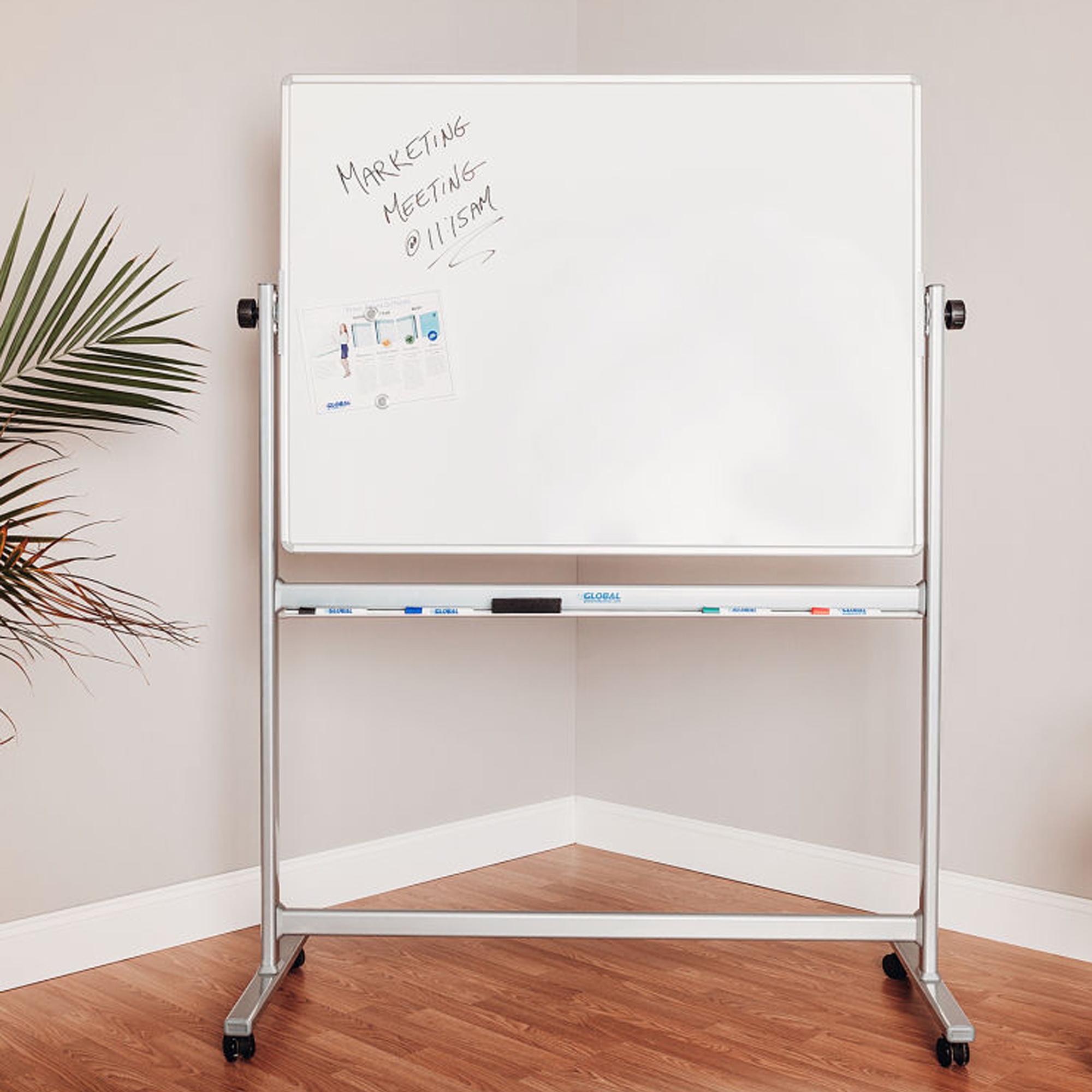TOWON Double-Sided Mobile Whiteboard 72