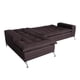 thumbnail image 4 of Sofá Cama M & E MUEBLES Carmen Modular Chocolate de Lino Izquierda, 4 of 9