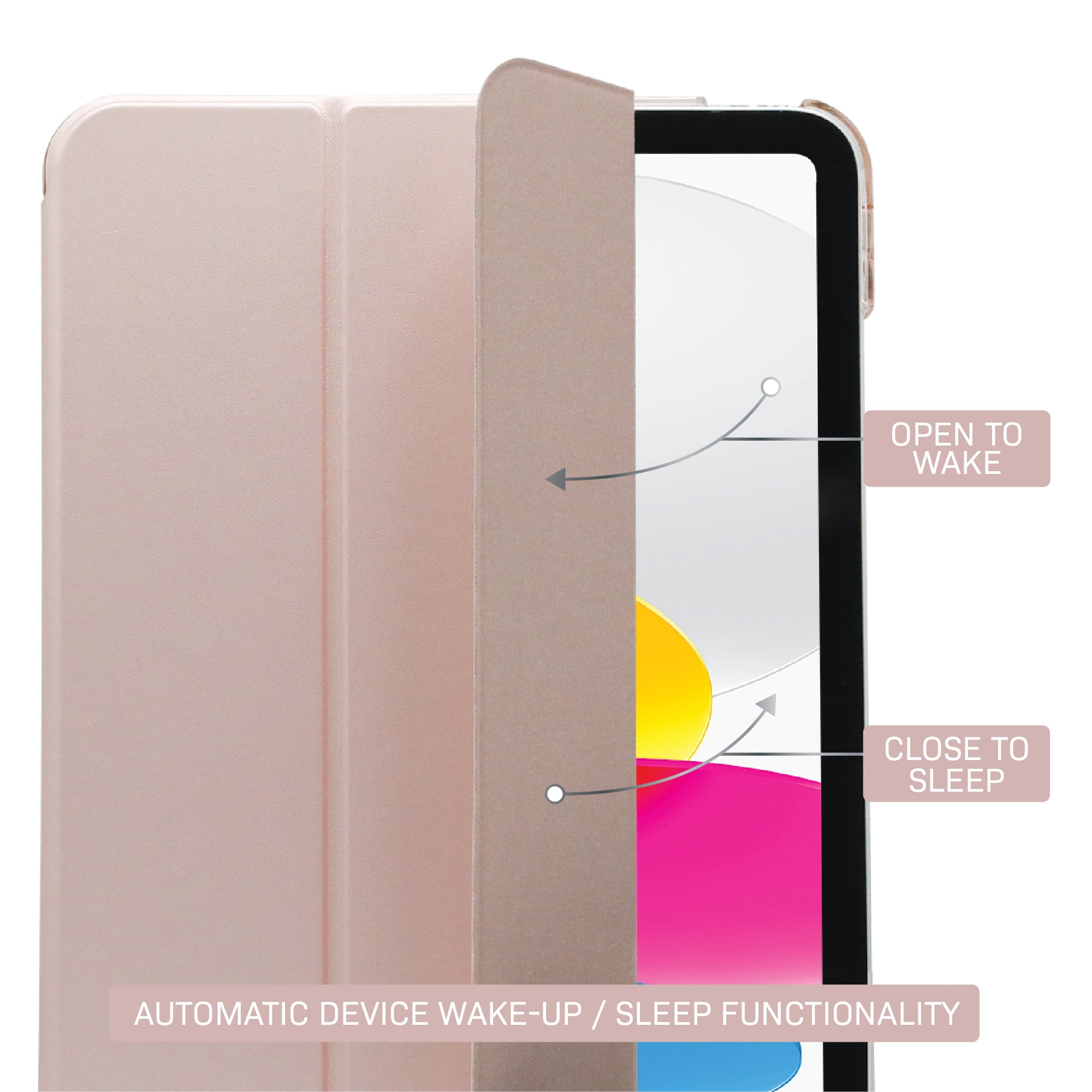 Body Glove Tablet Folio Case for iPad (A16) / iPad (10th generation) - Rose Gold