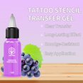 thumbnail image 2 of Gel de transferencia para plantillas de tatuaje POSEIDON 30 ml con aroma a uva, 2 of 9