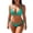 Cyan |#24, variant on Bathing Suit for Women Tie Front Cut Out Two Piece Bikini Sets Tie Side Thong Bathing String Bikini Swimwear (Dark Green,M)