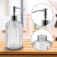 thumbnail image 1 of Paquete de 2 dispensadores de jabón de vidrio, dispensador de jabón líquido de 400 ml con bomba, loción recargable y dispensador de jabón para cocina, baño, lavandería, hotel (transparente) ShuxiuWang 8390613647566, 1 of 1