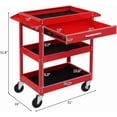 thumbnail image 2 of ANHXNRolling Tool Cart, Capacity Industrial Service Cart on Wheels w/2 Brake,Heavy Duty Steel Utility Cart,Tool Organizer for Mechanic,Garage,Workshop,Warehouse & Repair Shop, 2 of 3