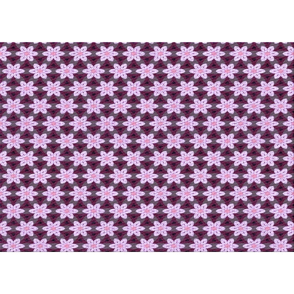 Ahgly Company Indoor Rectangle Patterned Plum Purple Area Rugs, 2' x 4'