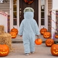 thumbnail image 3 of Funny Big Mouth Monster Adult Onesie with Comb Prop, Silly Plush Hooded Jumpsuit Pajamas, Oversized Fleece One Piece Sleepwear, Cozy Loungewear Outfit for Adults, Family Matching and Pajama Party, 3 of 7