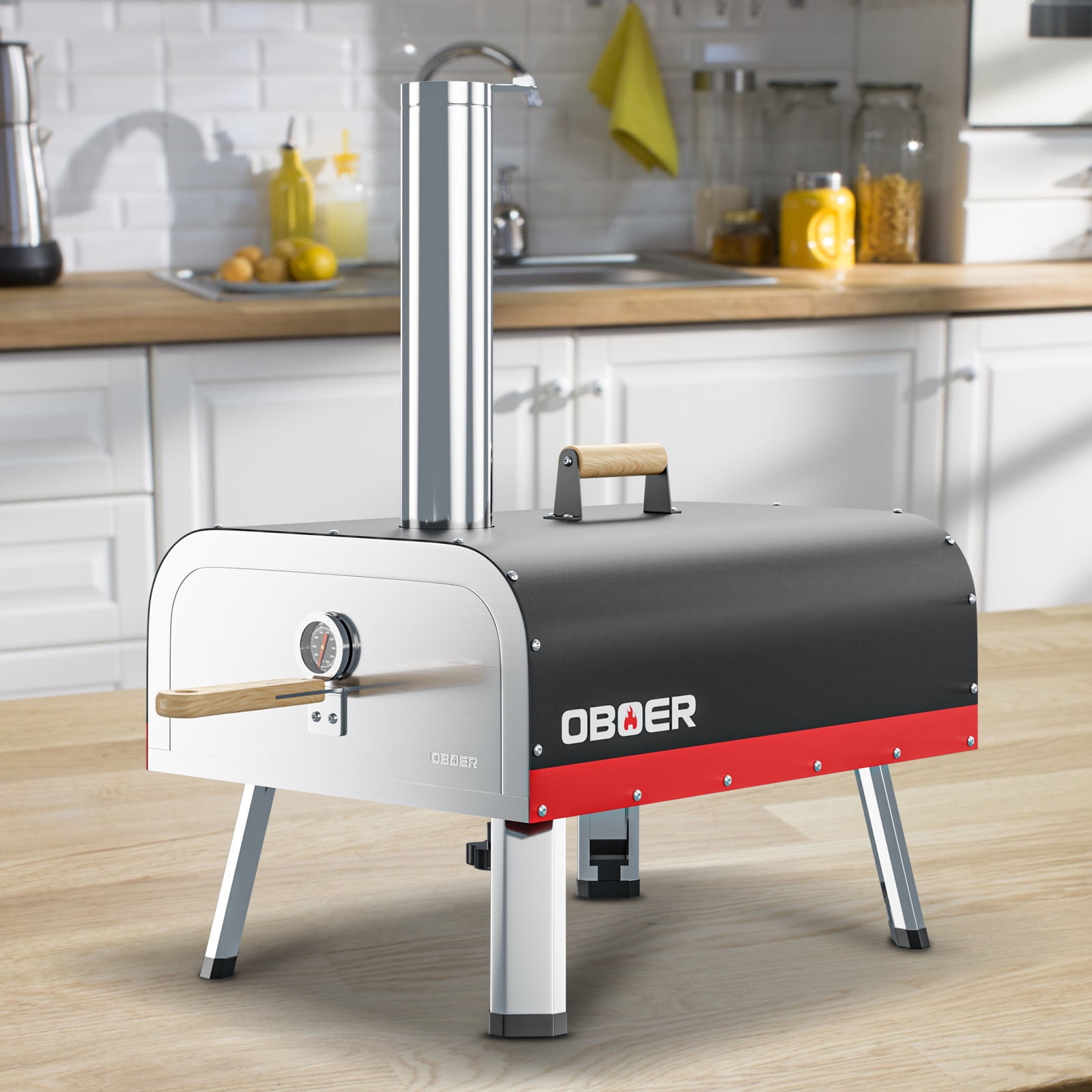 Buy ABORON Outdoor Stainless Steel Pizza Oven ,Portable Wood Fired