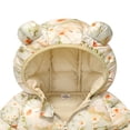 thumbnail image 6 of JUMEYU Jackets for Girls Snow Floral Bear-Ear Hood Puffer Jacket for Girls Zip-Up Winter Coat (Yellow,7-8 Years), 6 of 7