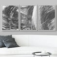 thumbnail image 3 of wall26 Framed Canvas Print Wall Art Swirling Black &amp; White Paint Strokes Abstract Shapes Digital Art Modern Bohemian Scenic Relax Multicolor for Living Room, Bedroom, Office - 16"x24"x3, 3 of 5