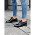 thumbnail image 5 of Cyiecw Lace-up Wingtips Oxford Shoes for Women Cutout Brogues Saddle Shoes, 5 of 7