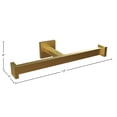 thumbnail image 2 of DAX Roma Double Towel Holder Brush Gold, 2 of 4