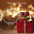 thumbnail image 6 of AOBOCO Daughter Bracelet 925 Sterling Silver Infinity Daughter Link Bracelet with 12 Birthstones Daughter Birthday Gift from Mom, 6 of 10