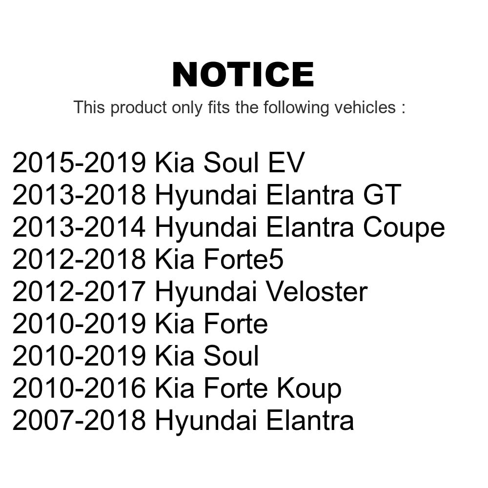 Front Wheel Bearing Pair For Hyundai Kia Elantra Soul Forte Veloster GT Forte5 Koup Coupe EV Front Wheel Bearing Pair For Hyundai Kia Elantra Soul Forte Veloster GT Forte5 Koup Coupe EV