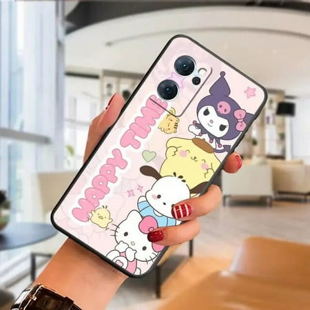 Cartoon Melody Hello Kitty Phone Funda Coque Case For OPPO Realme X50 X7 XT X 10 9 9I 8 8I 7 6 5 Pro Plus Case Capa Shell Cover