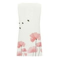 thumbnail image 4 of Puntoco Women dresses for summer Women Printing Summer Sleeveless Pullover Vent Dress White 12(XXL), 4 of 4