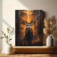 thumbnail image 6 of Majestic Deer Head Canvas Art Print Wall Decor，Suitable for Living Room，Bedroom，Office，Study，Hotel and More., 6 of 8