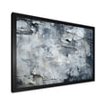 thumbnail image 2 of Designart "Abstract Lunar Surface in Grey I" Abstract Framed Wall Art Decor - Modern Grey Tachisme Entryway Framed Wall Art Print, 2 of 6