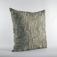 thumbnail image 3 of Plutus Gunmetal Yarns Shiny Fabric With Twig Pattern Luxury Throw Pillow - Double sided 16" x 16", 3 of 5